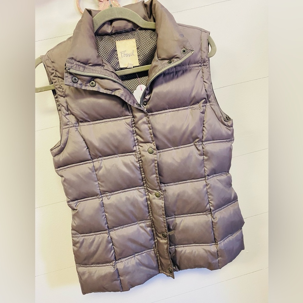 Fossil Down Vest Women’s Size Small